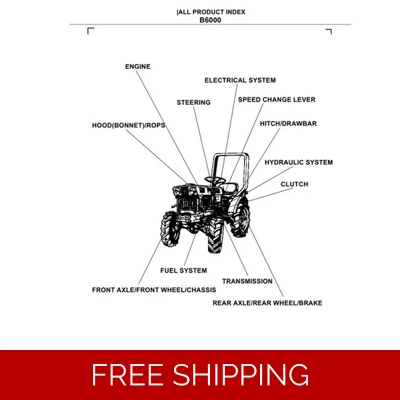 KUBOTA B6000 PARTS MANUAL